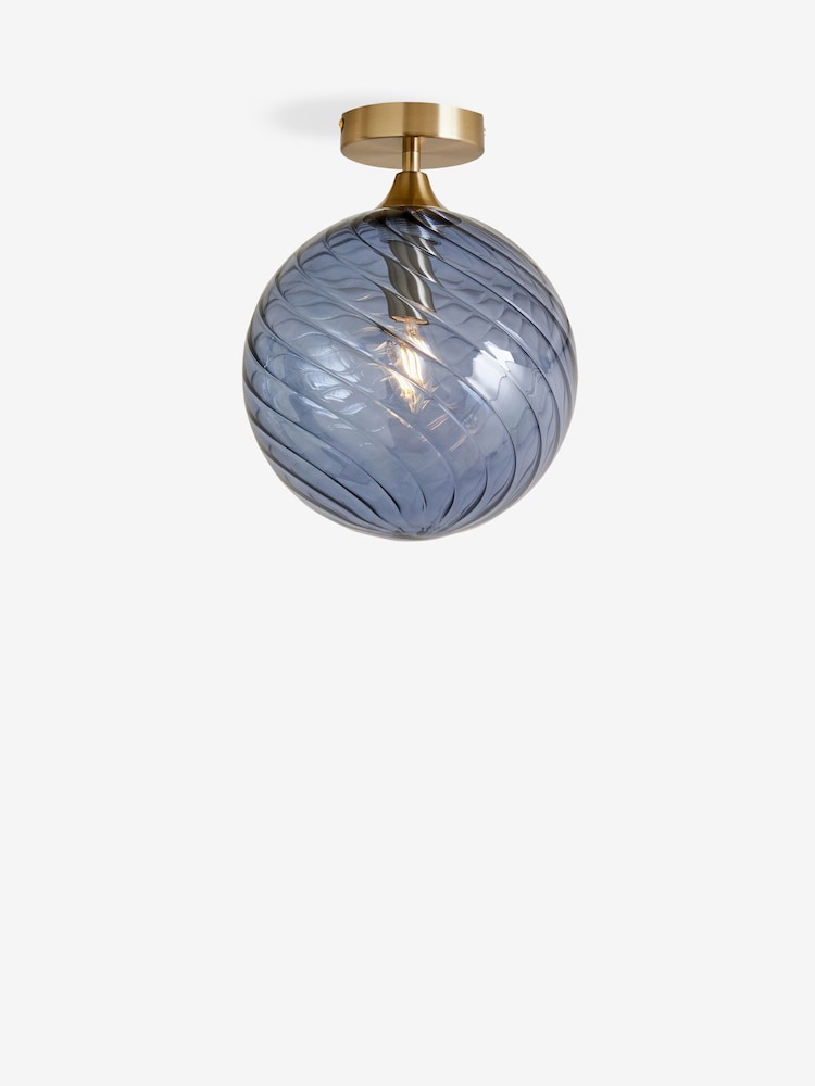 Blue Freya Flush Fitting Ceiling Light - Image 5 of 5