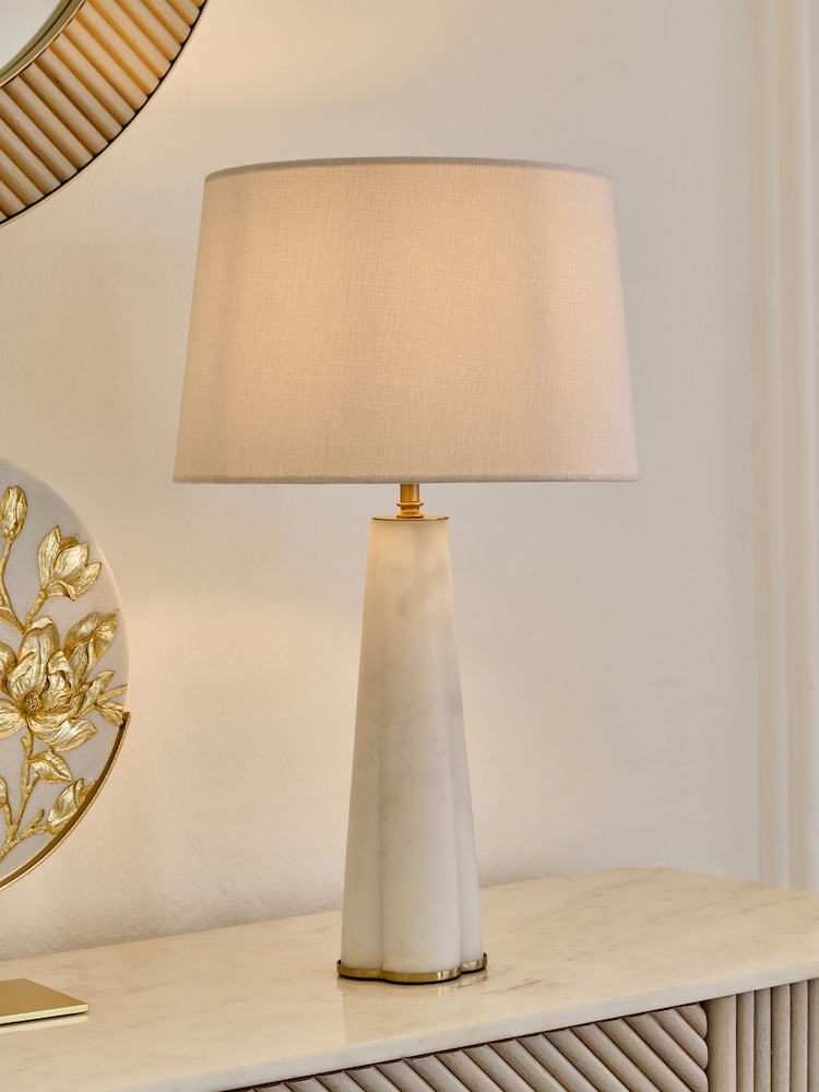 White Verona Table Lamp - Image 1 of 5
