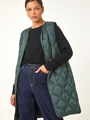 Roman καπιτονέ Gilet με κουμπιά χωρίς γιακά - Εικόνα 5 από 5