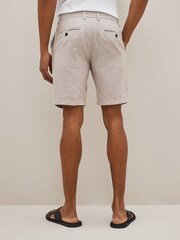 Stone Linen Blend Chino Shorts - Image 3 of 8