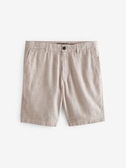 Stone Linen Blend Chino Shorts - Image 5 of 8