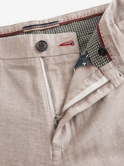Stone Linen Blend Chino Shorts - Image 6 of 8