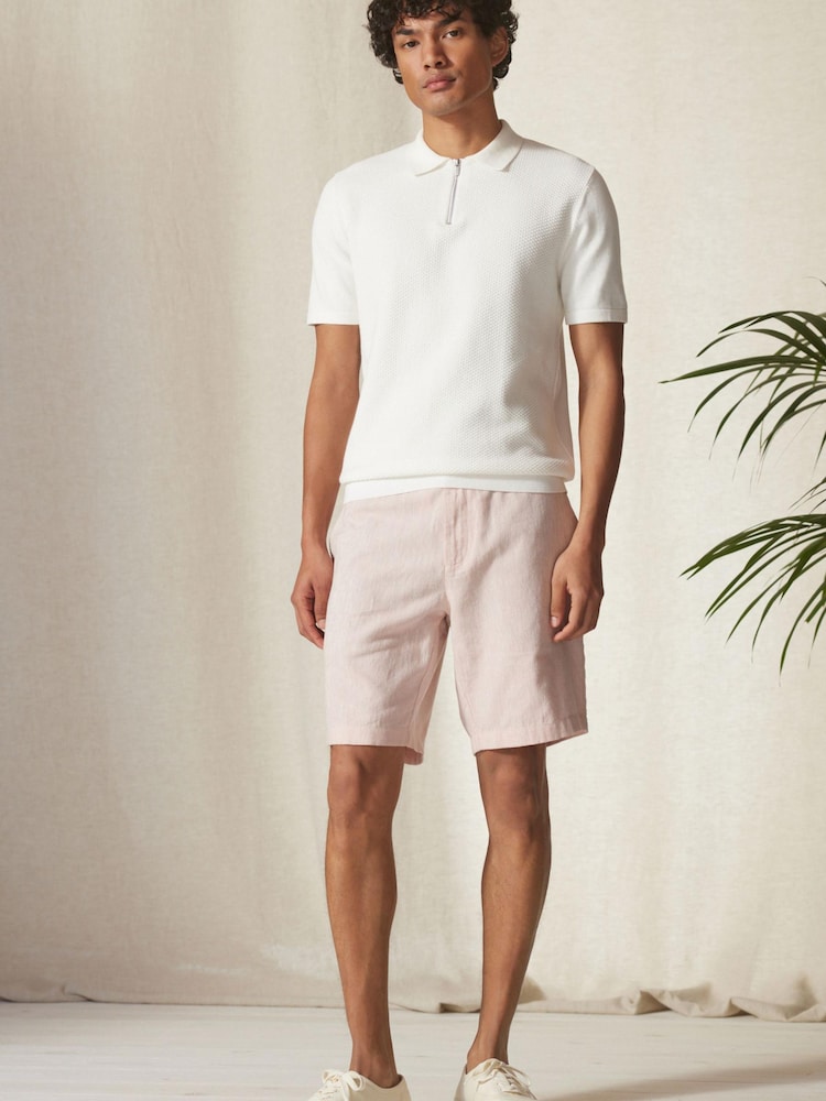 Pink - Chinoshorts aus Leinenmischung - Bild 2 von 10 Pink - Chinoshorts aus Leinenmischung - Bild 2 von 10