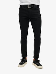 Superdry Black Cotton Slim Jeans - Image 3 of 7