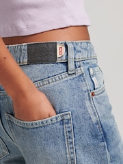 Superdry Blue Wide Leg Jeans - Image 3 of 7