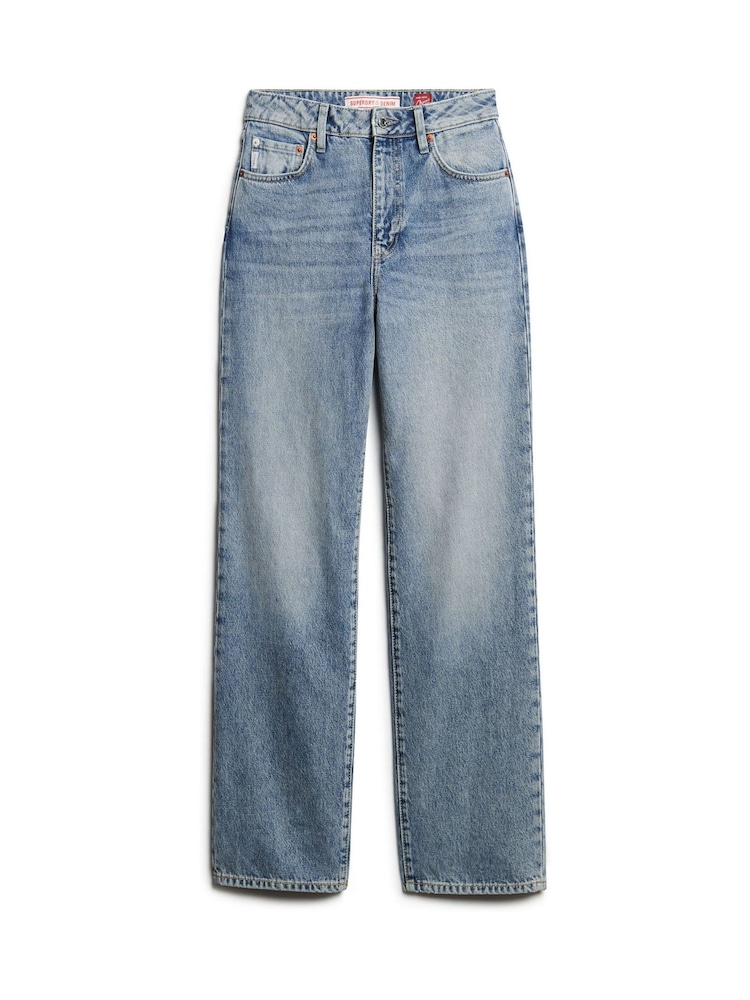 Superdry Blue Wide Leg Jeans - Image 5 of 7