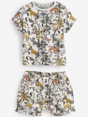 Sage Green Safari Baby T-Shirts And Shorts 6 Piece Set - Image 2 of 4