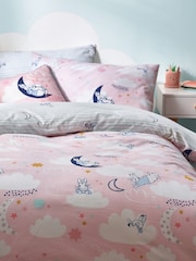 Peter Rabbit™ Pink Sleepy Head Timeless Printed Duvet Cover and Pillowcase Set - Image 3 of 4