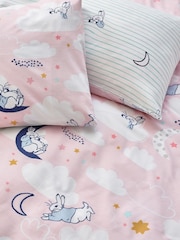 Peter Rabbit™ Pink Sleepy Head Timeless Printed Duvet Cover and Pillowcase Set - Image 4 of 4