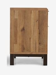 Dark Bronx Oak Effect 2 Drawer Bedside Table - Image 6 of 6