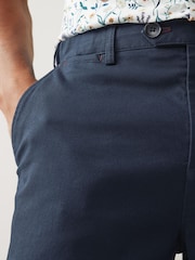Navy Blue Signature Premium Cotton Chino Shorts - Image 4 of 8