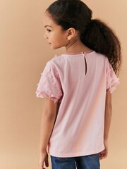 Pink 3D Mesh T-Shirt (3-16yrs) - Image 3 of 8