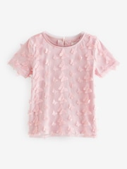 Pink 3D Mesh T-Shirt (3-16yrs) - Image 6 of 8