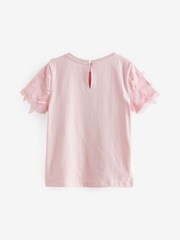 Pink 3D Mesh T-Shirt (3-16yrs) - Image 7 of 8