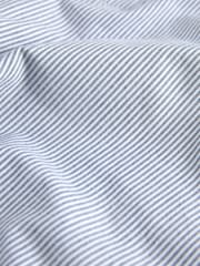 Blue Stripe Belted Chino Shorts with Stretch - Image 8 of 8