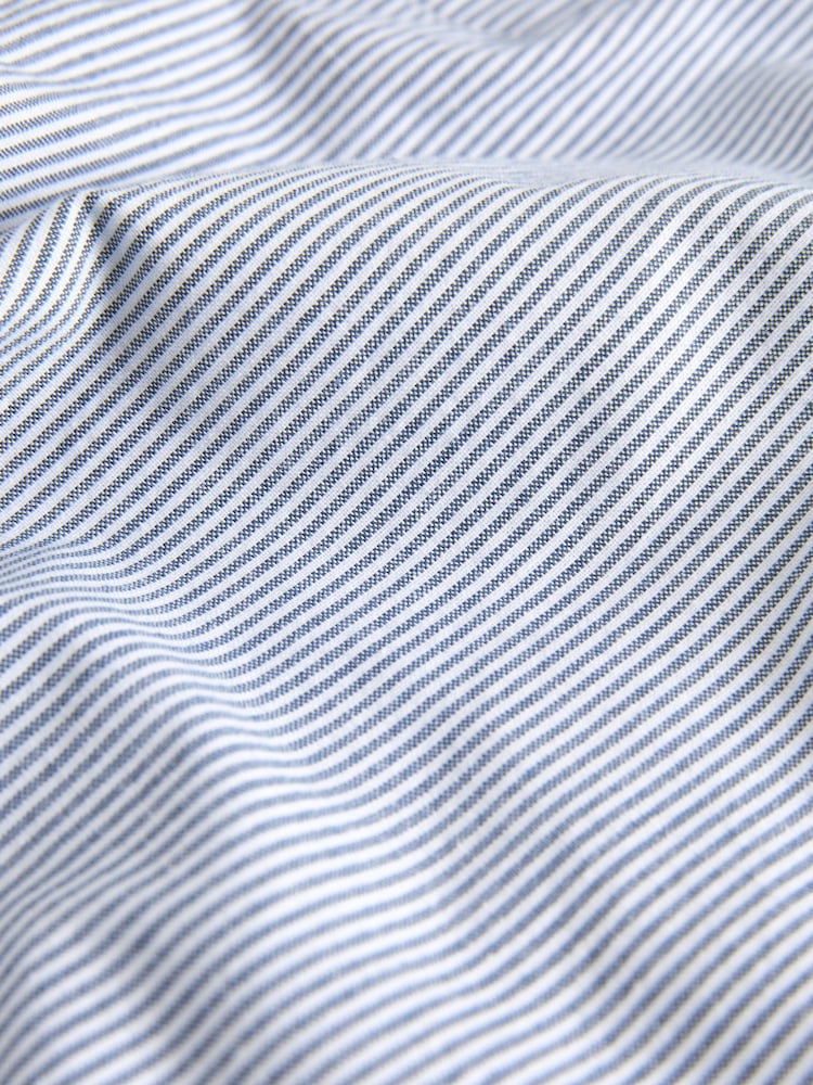 Blue Stripe Belted Chino Shorts with Stretch - Image 8 of 8