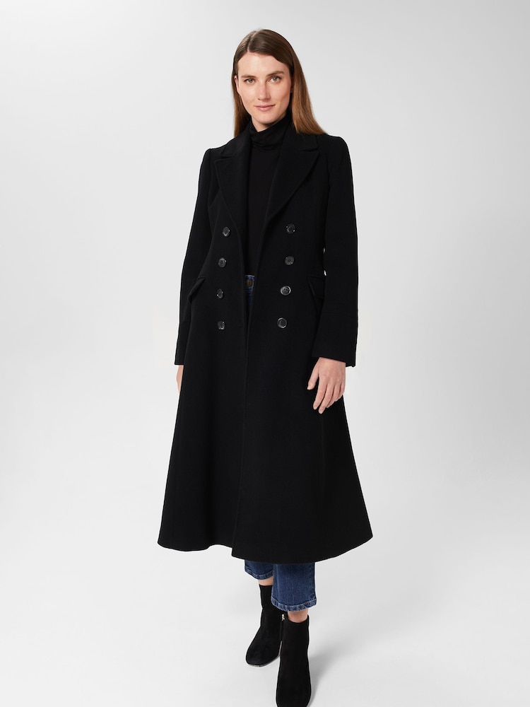 Hobbs Black Wool Blakely Coat - Image 1 of 4 Hobbs Black Wool Blakely Coat - Image 1 of 4