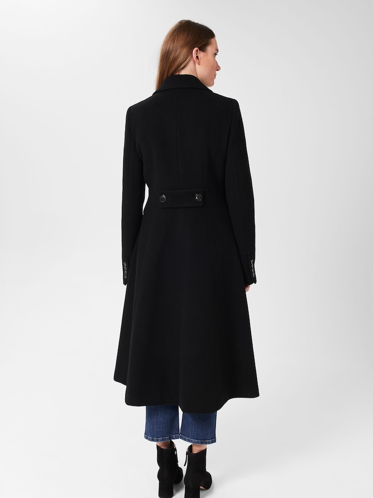 Hobbs Black Wool Blakely Coat - Image 2 of 4 Hobbs Black Wool Blakely Coat - Image 2 of 4