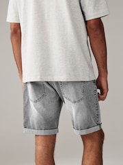Black/Light Grey 2 Pack 2 Pack Stretch Denim Shorts - Image 2 of 10