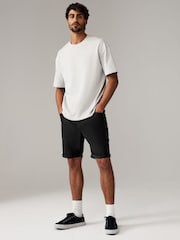 Black/Light Grey 2 Pack 2 Pack Stretch Denim Shorts - Image 4 of 10