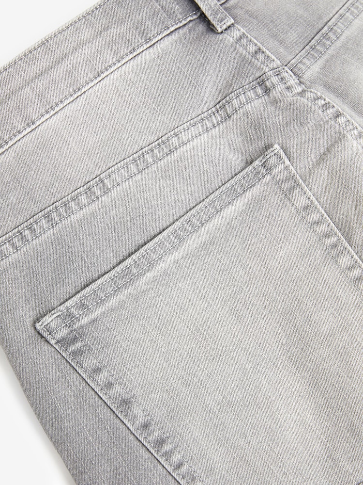 Black/Light Grey 2 Pack 2 Pack Stretch Denim Shorts - Image 7 of 10