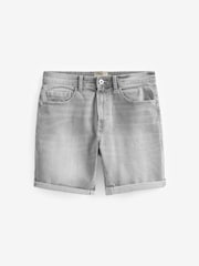 Black/Light Grey 2 Pack 2 Pack Stretch Denim Shorts - Image 8 of 10