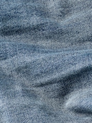 Megleno modra - Raztegljive denim kratke hlače - Slika 5 iz 5