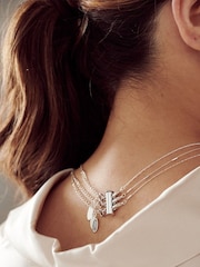 Orelia London 925 Sterling Silver Necklace Magic 3 Row Separator - Image 2 of 2