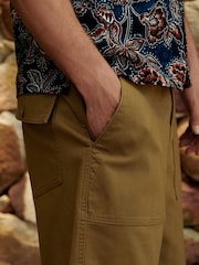 Steinbraun - Fatigue Cargoshorts mit Tasche - Bild 3 von 5