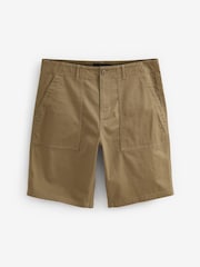 Steinbraun - Fatigue Cargoshorts mit Tasche - Bild 4 von 5