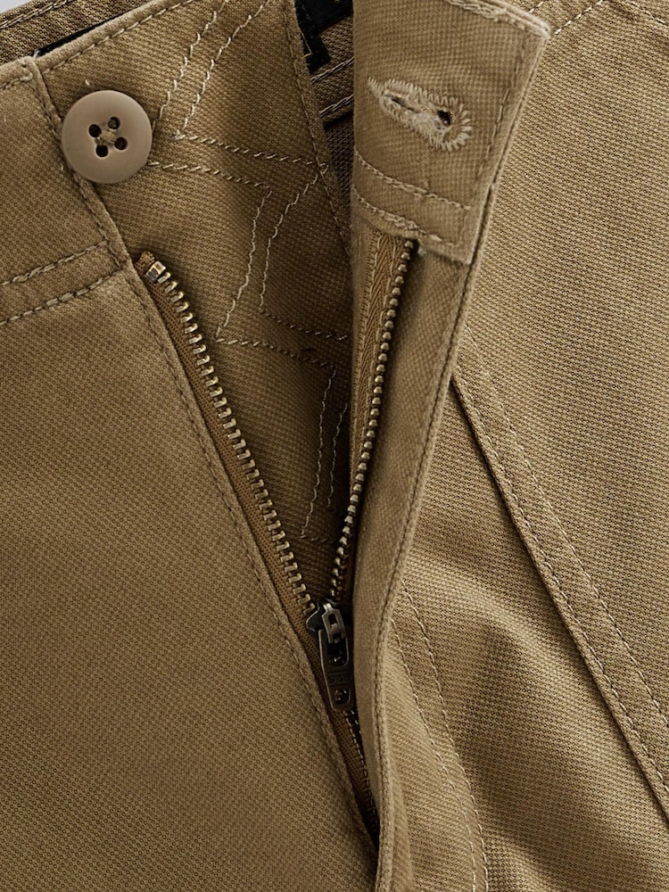Steinbraun - Fatigue Cargoshorts mit Tasche - Bild 5 von 5 Steinbraun - Fatigue Cargoshorts mit Tasche - Bild 5 von 5