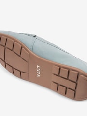 Blue Regular/Wide Fit Forever Comfort® Leather Weave Driver Shoes - Image 7 of 7