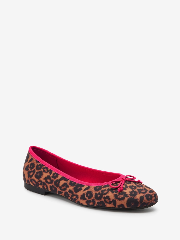Leopard Print Regular/Wide Fit Forever Comfort® Ballerina Shoes - Image 4 of 6