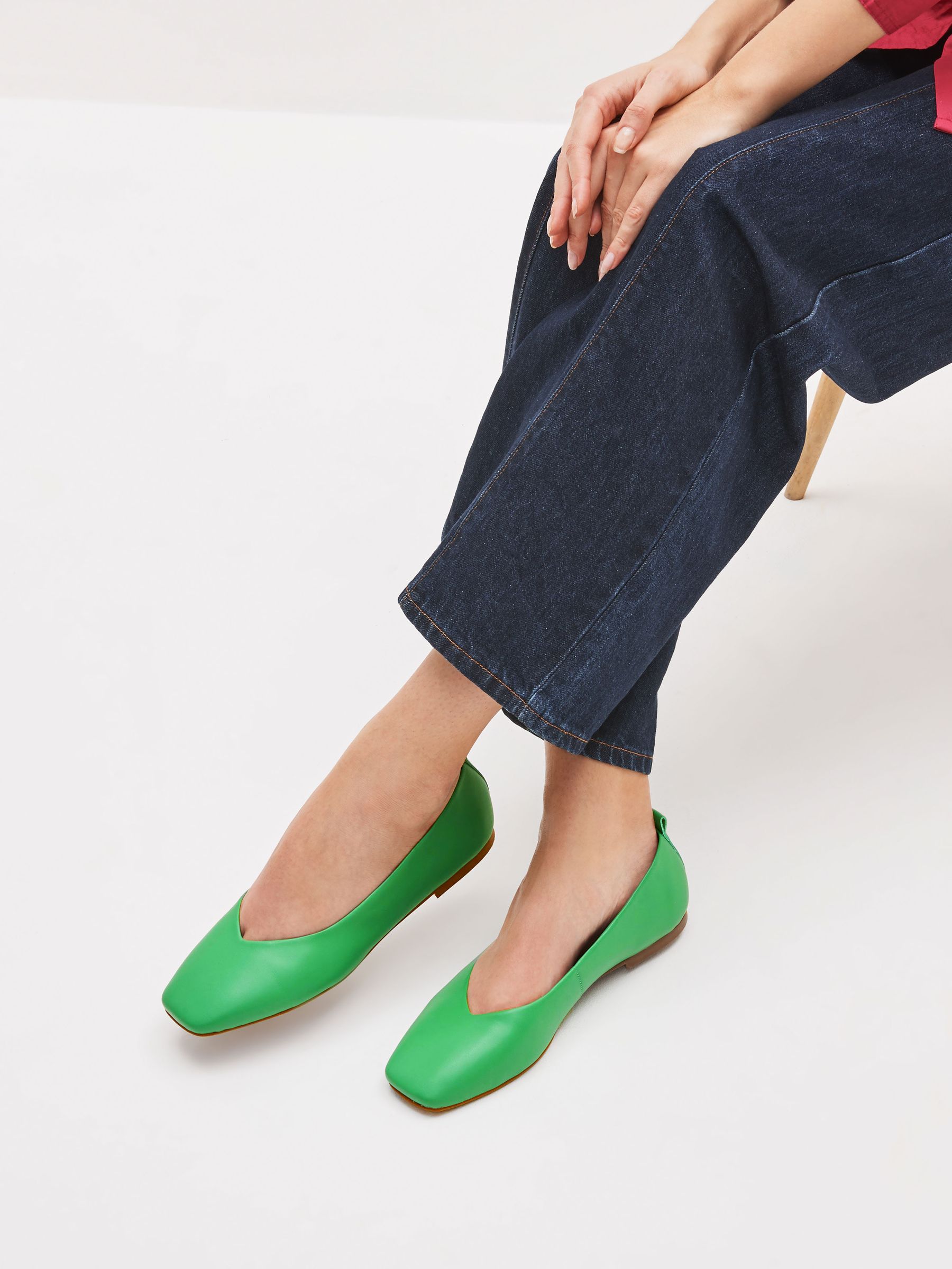 Green ballerina shoes cheap