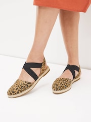 Leopardji potisk - Espadrile nizki čevlji - Slika 1 iz 6