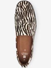 Zebra Print - Forever Comfort® Leather Slipper Shoes - Image 5 of 6