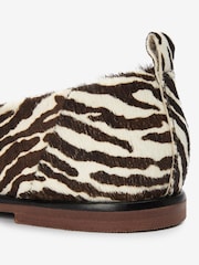 Zebra Print - Forever Comfort® Leather Slipper Shoes - Image 6 of 6