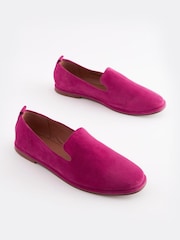 Różowy - Forever Comfort® Leather Slipper Shoes - Image 3 of 7