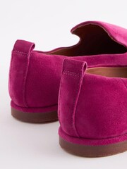 Różowy - Forever Comfort® Leather Slipper Shoes - Image 5 of 7