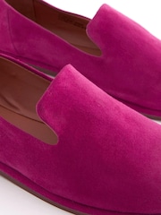 Różowy - Forever Comfort® Leather Slipper Shoes - Image 6 of 7