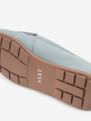 Blue Extra Wide Fit Forever Comfort® Leather Weave Driver Shoes - Image 5 of 5