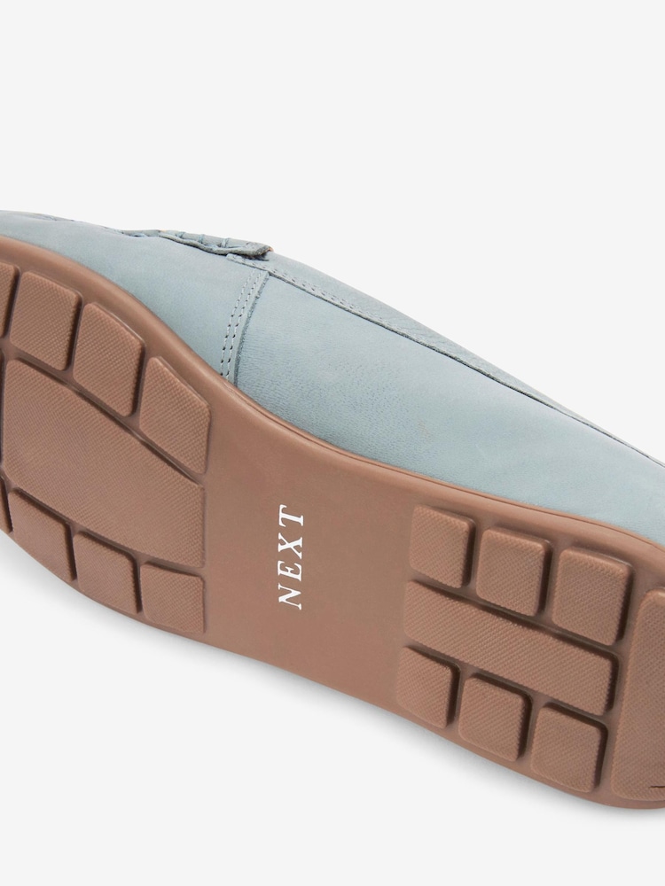 Blue Extra Wide Fit Forever Comfort® Leather Weave Driver Shoes - Image 5 of 5 Blue Extra Wide Fit Forever Comfort® Leather Weave Driver Shoes - Image 5 of 5