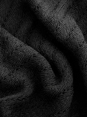 Black Coord Stitch Detail Knitted Beach Trousers - Image 6 of 6