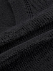 Black Premium Merino Polo Neck Jumper - Image 8 of 8