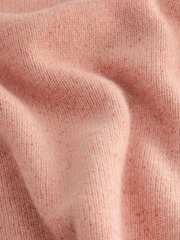Blush Pink Premium 100% Wool Neppy Jumper - Image 6 of 6
