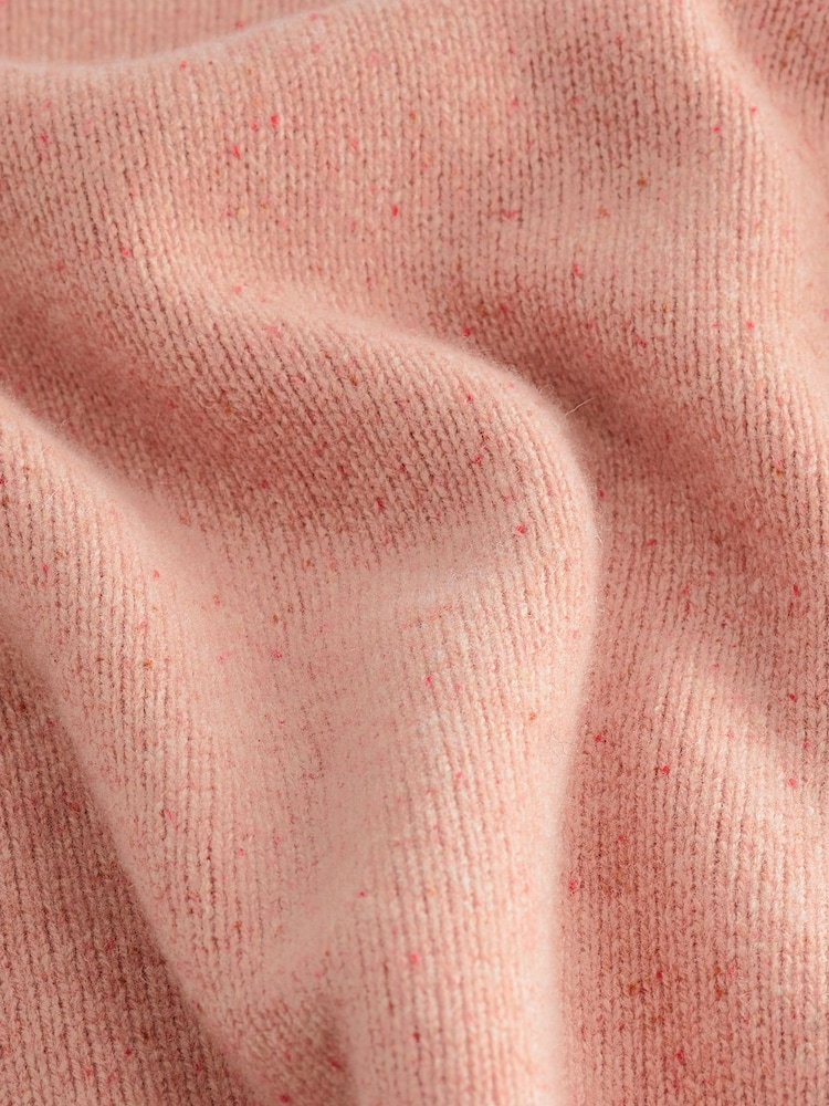 Blush Pink Premium 100% Wool Neppy Jumper - Image 6 of 6