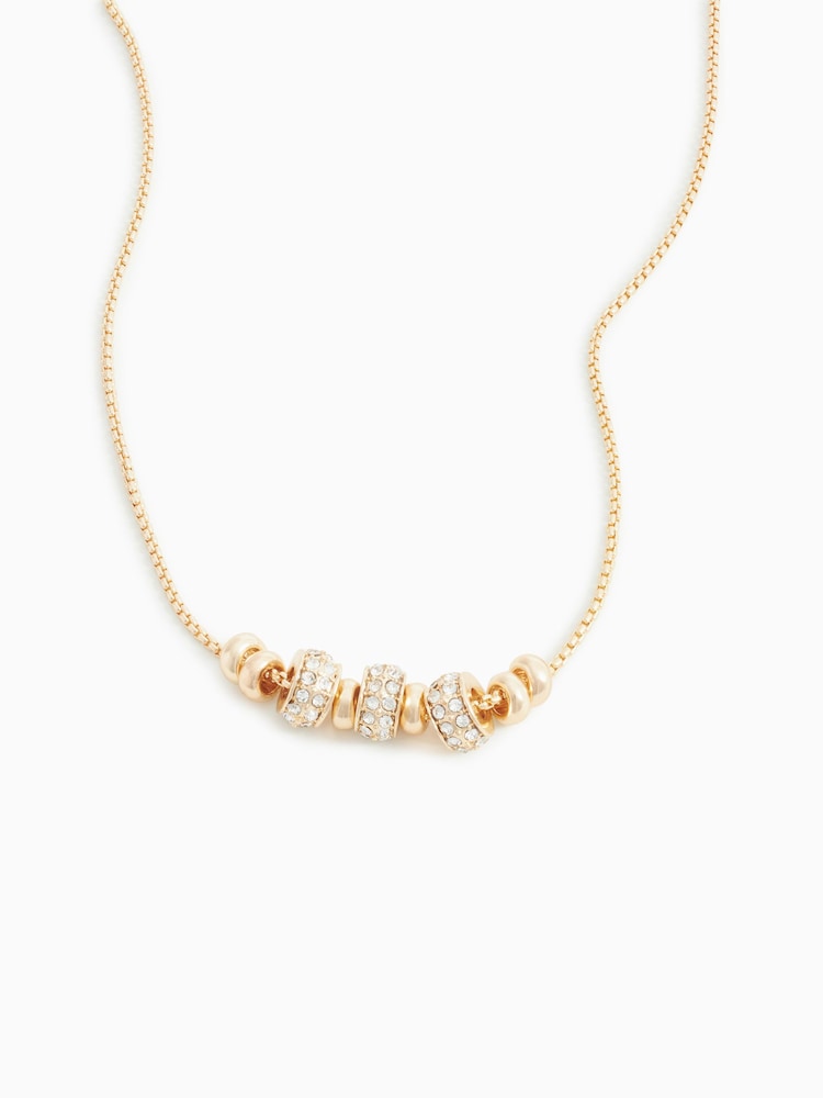 Gold Tone Popcorn Necklace - Image 1 of 2
