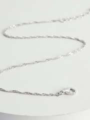 Sterling Silver Twisted Chain Anklet - Image 2 of 10