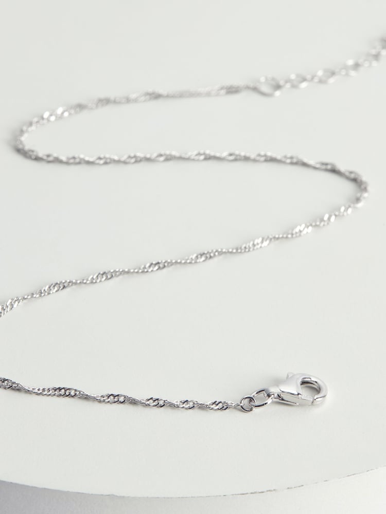 Sterling Silver Twisted Chain Anklet - Image 2 of 10