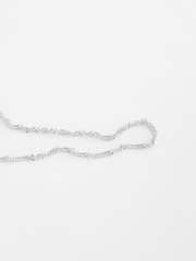 Sterling Silver Twisted Chain Anklet - Image 4 of 10